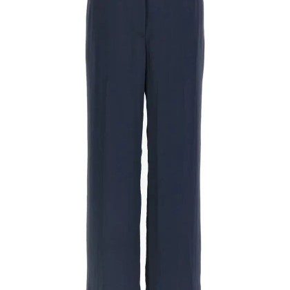 Theory - Silk Effect Trousers - Größe 10 - blau Theory - Silk Effect Trousers - Größe 10 - blau
