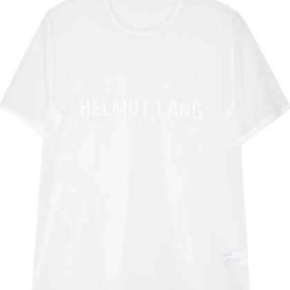 Helmut Lang - Logo Tee Chiffon White - Größe S - weiß Helmut Lang - Logo Tee Chiffon White - Größe S - weiß