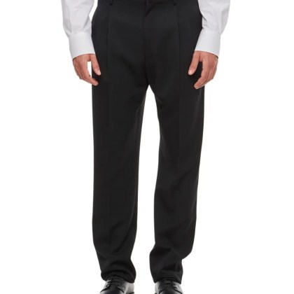 Lanvin - Straight Leg Wool Trousers - Größe 52 - schwarz Lanvin - Straight Leg Wool Trousers - Größe 52 - schwarz