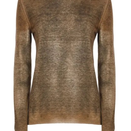 CALIBAN - Gradient Textured Cashmere And Wool Sweater - Größe XS - braun CALIBAN - Gradient Textured Cashmere And Wool Sweater - Größe XS - braun