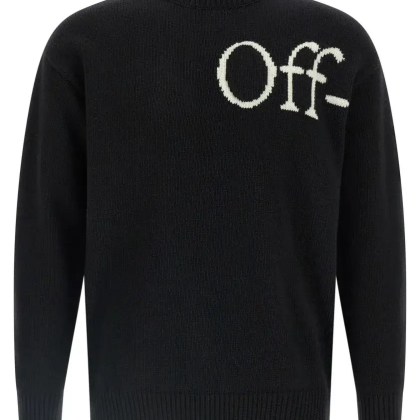 Off-White - %27Bookish Shared Knit%27 Sweater - Größe S - schwarz Off-White - %27Bookish Shared Knit%27 Sweater - Größe S - schwarz