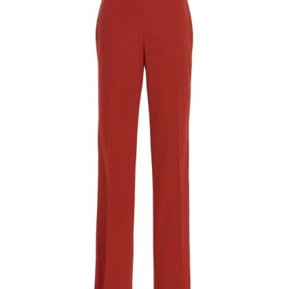 Salvatore Ferragamo - Straight Pants With Pleat - Größe 40 - rot Salvatore Ferragamo - Straight Pants With Pleat - Größe 40 - rot
