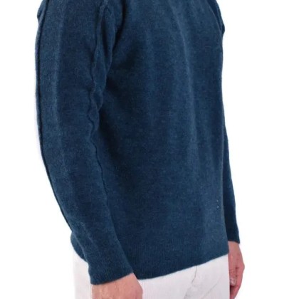 Isabel Benenato - Petroleum Knit Sweater - Größe L - blau – Bild 4