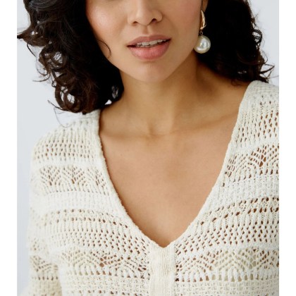 Oui - Pullover - Größe 46 - weiß – Bild 3