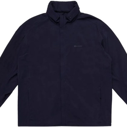 Champion - Giacca Black Edition Hooded Ripstop Blu - Größe L - blue Champion - Giacca Black Edition Hooded Ripstop Blu - Größe L - blue