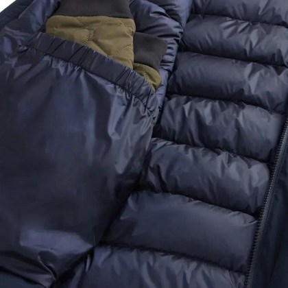 Woolrich - Stretch Jacket Melton Blue - Größe L - blau – Bild 3