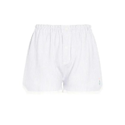 Barrie - Relaxed Fit Striped Shorts With Drawstring Waist - Größe M - weiß Barrie - Relaxed Fit Striped Shorts With Drawstring Waist - Größe M - weiß