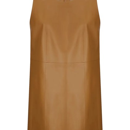 Desa 1972 - Leather Mini A-Line Dress - Größe 36 - braun Desa 1972 - Leather Mini A-Line Dress - Größe 36 - braun
