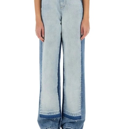 Stella McCartney - Straight-Leg Jeans With Contrasting Panels - Größe 27 - blau Stella McCartney - Straight-Leg Jeans With Contrasting Panels - Größe 27 - blau