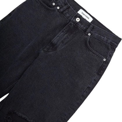 Tony Wack - Jeans Straight Leg Destroyed Washed Nero - Größe 32 - schwarz – Bild 2