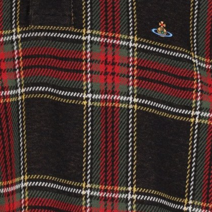 Vivienne Westwood - Multicolor Tartan Polo Shirt With Classic Collar - Größe L - bunt – Bild 4