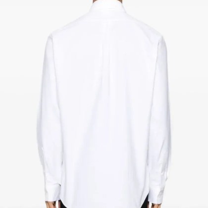 Givenchy - Classic White Shirt With Button-Down Collar And Cu - Größe 41 - weiß – Bild 3