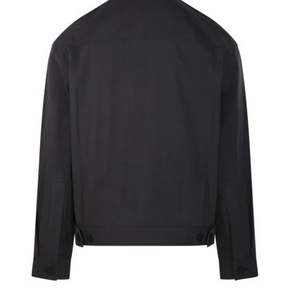 Studio Nicholson - Button Up Overshirt Jacket - Größe XL - schwarz – Bild 3