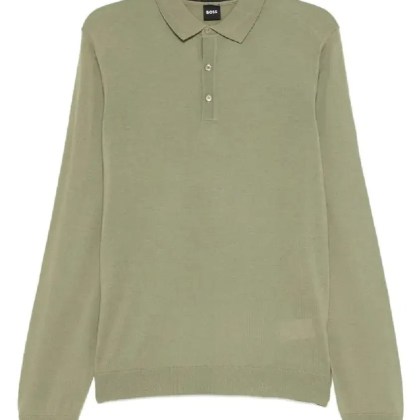 Hugo - Long-Sleeve Polo Shirt With Classic Collar - Größe XL - grün Hugo - Long-Sleeve Polo Shirt With Classic Collar - Größe XL - grün