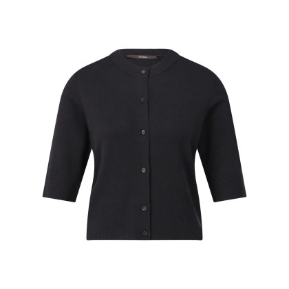 windsor. - 3/4-Arm Strickjacke mit Seide - Größe 46 - schwarz windsor. - 3/4-Arm Strickjacke mit Seide - Größe 46 - schwarz