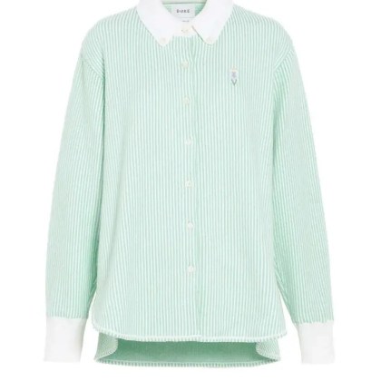Barrie - Contrasting Collar Oversized Barrie Shirt - Größe L - grün Barrie - Contrasting Collar Oversized Barrie Shirt - Größe L - grün