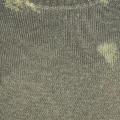 CALIBAN - Textured Cashmere Sweater With Artistic Patterns - Größe S - grün – Bild 2