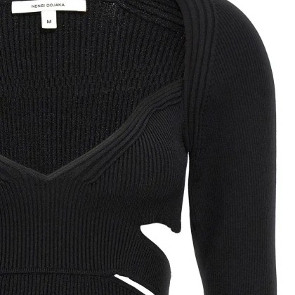 Nensi Dojaka - Cut-Out Sweater - Größe S - schwarz – Bild 3