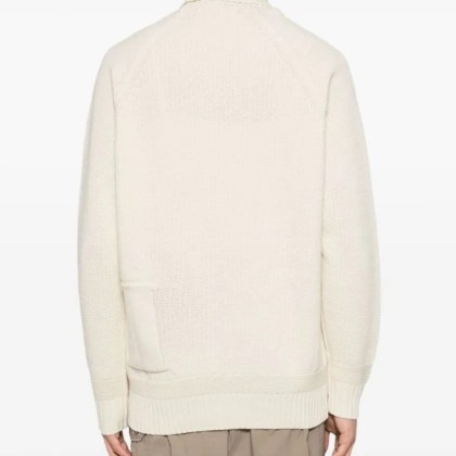 Ten C - Classic Turtleneck Knitwear Sweater - Größe 52 - white – Bild 3