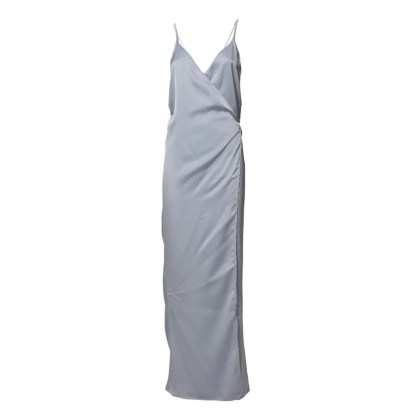 NINE MINUTES - Slip-Style Maxi Dress With Crisscross Straps - Größe 40 - grau NINE MINUTES - Slip-Style Maxi Dress With Crisscross Straps - Größe 40 - grau