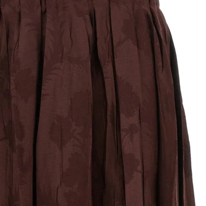 Etro - Jacquard Floral Patterned Skirt - Größe 40 - rot – Bild 3