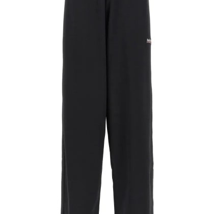 Balenciaga - Logo Embroidery Joggers - Größe S - schwarz Balenciaga - Logo Embroidery Joggers - Größe S - schwarz