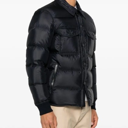 Tom Ford - Puffy Midnight Blue Coat - Größe 48 - schwarz