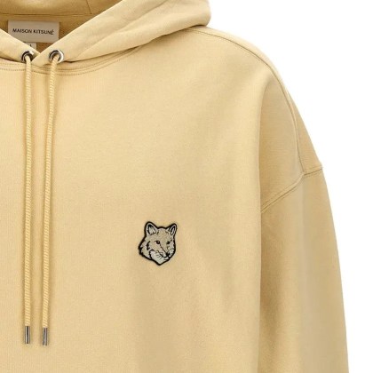 Maison Kitsune - Bold Fox Head' Hoodie - Größe L - beige – Bild 3