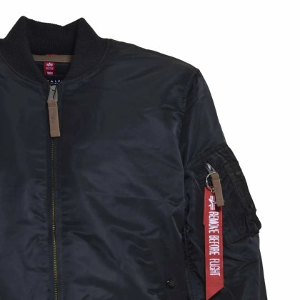 Alpha Industries - Ma-1 Vf Short Padded Bomber Jacket In Black - Größe XL - schwarz – Bild 2