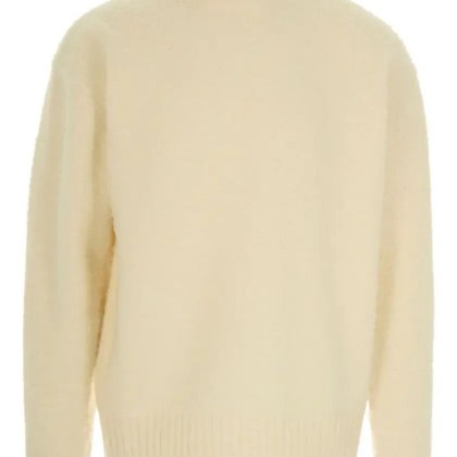 Axel Arigato - Patch Beyond Crew Neck Sweater With Ribbed Hem - Größe M - beige Axel Arigato - Patch Beyond Crew Neck Sweater With Ribbed Hem - Größe M - beige