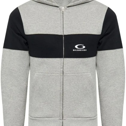 Balenciaga - Full-Zip Sweatshirt - Größe M - weiß Balenciaga - Full-Zip Sweatshirt - Größe M - weiß