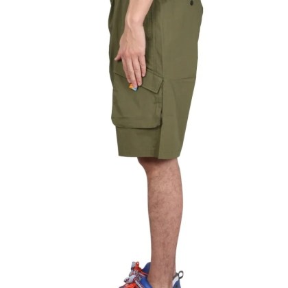 Marcelo Burlon - Cargo Bermuda Cross - Größe S - grün – Bild 3