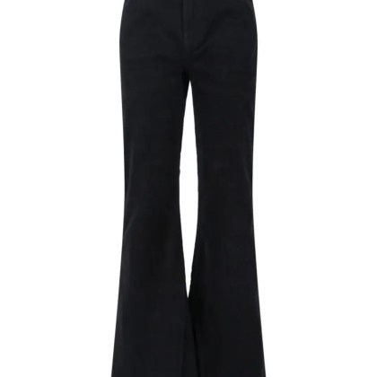 NILI LOTAN - High Waist Flared Trousers With Textured Fabric - Größe 2 - schwarz NILI LOTAN - High Waist Flared Trousers With Textured Fabric - Größe 2 - schwarz