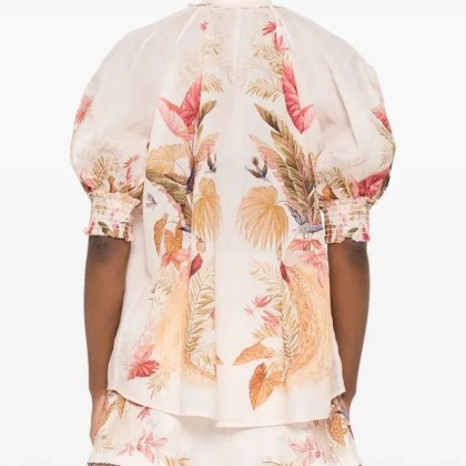 Zimmermann - Ascension Billow Blouse - Größe 1 - pink – Bild 3