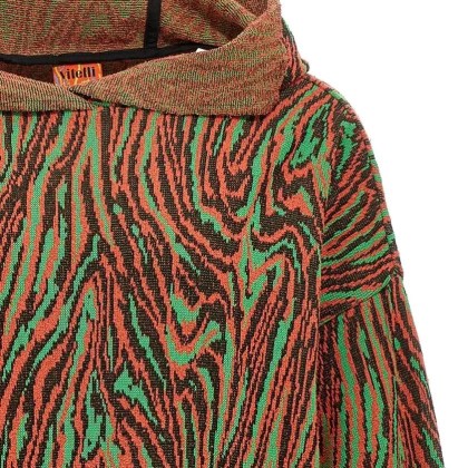 Vitelli - 'Flow Jacquard' Hooded Sweater - Größe 2 - braun – Bild 3