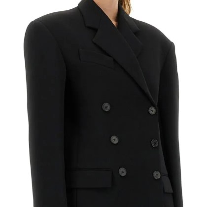 Khaite - "Arnoll" Coat - Größe 4 - schwarz