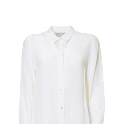 Equipment - Leema Silk Blouse - White - Größe L - weiß Equipment - Leema Silk Blouse - White - Größe L - weiß