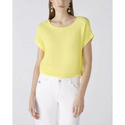 Oui - Blusenshirt AYANO - Größe 38 - gelb – Bild 2