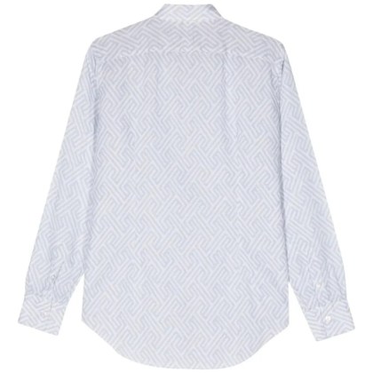 Eleventy - Copy Of Paisley-Print Button-Up Shirt - Größe 43 - blau – Bild 3