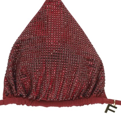 Fisico - Halterneck Bordeaux Bikini - Größe XS - rot – Bild 4