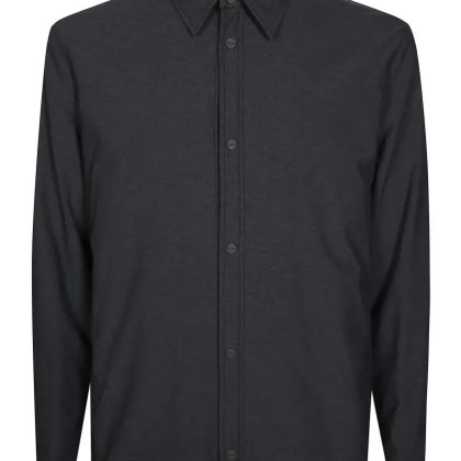 Herno - Minimalist Black Shirt Jacket With Classic Collar - Größe 48 - schwarz Herno - Minimalist Black Shirt Jacket With Classic Collar - Größe 48 - schwarz