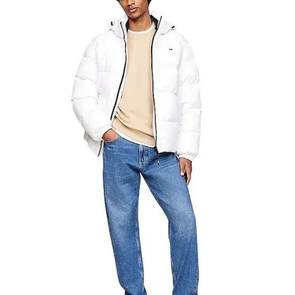 Tommy Jeans - White Padded Jacket - Größe XL - weiß – Bild 2