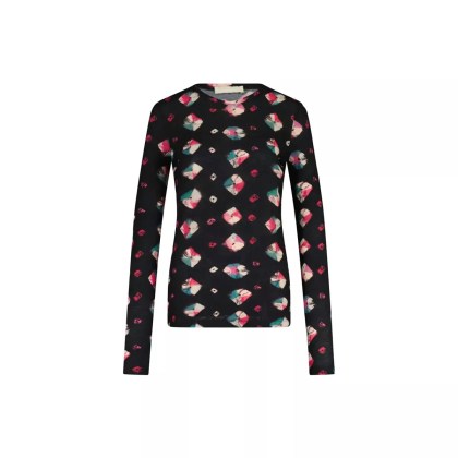 Ulla Johnson - Longsleeve Eve mit Allover-Muster 47701903901018 - Größe XL - black Ulla Johnson - Longsleeve Eve mit Allover-Muster 47701903901018 - Größe XL - black