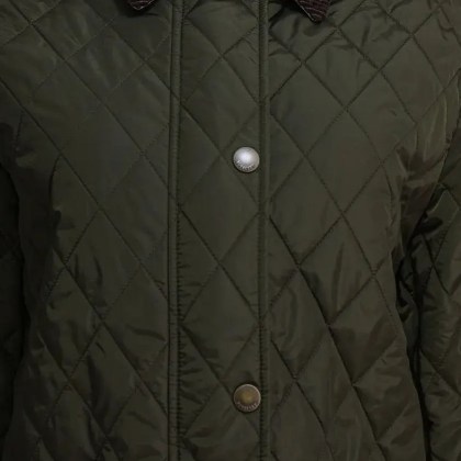 Burberry - Quilted Jacket With Diamond Pattern - Größe S - grün – Bild 3