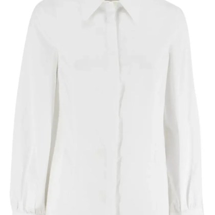 Le Tricot Perugia - Long Sleeve Shirt With Hidden Button Closure - Größe L - weiß Le Tricot Perugia - Long Sleeve Shirt With Hidden Button Closure - Größe L - weiß