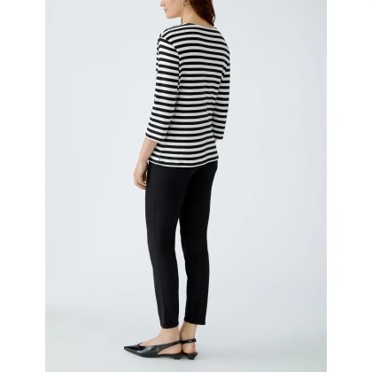 Oui - T-Shirt SOLEILA - Größe 34 DAMEN - schwarz – Bild 4