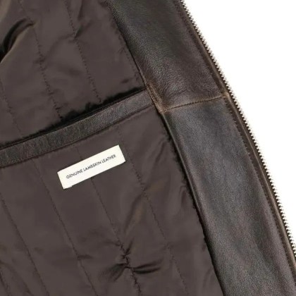 Dunst - Lambskin Jacket – Brown - Größe M - braun – Bild 3