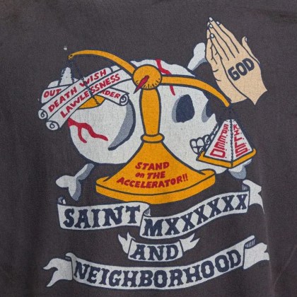 Saint Mxxxxxx - Graphic Print Black T-Shirt - Größe L - schwarz – Bild 3