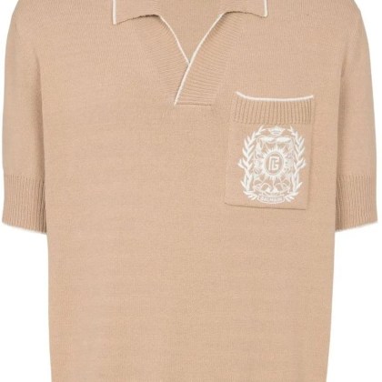 Balmain - T-Shirts And Polos Beige - Größe M - Balmain - T-Shirts And Polos Beige - Größe M -