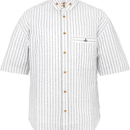 Vivienne Westwood - Stripped Krall Shirt White - Größe 44 - weiß Vivienne Westwood - Stripped Krall Shirt White - Größe 44 - weiß